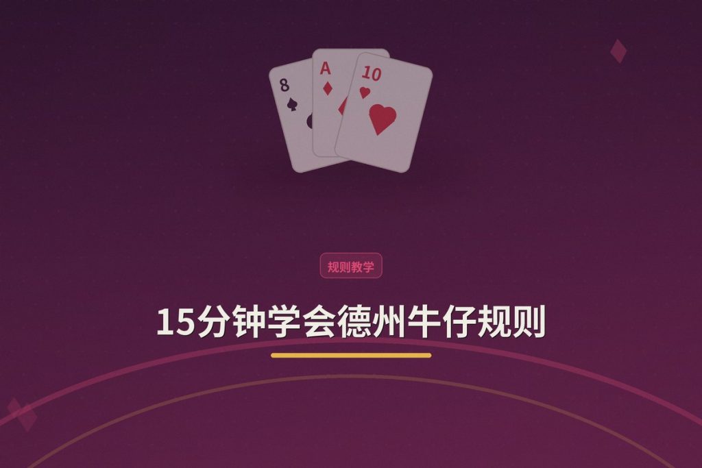 15分钟学会德州牛仔规则：从新手到能上桌的完整指南
