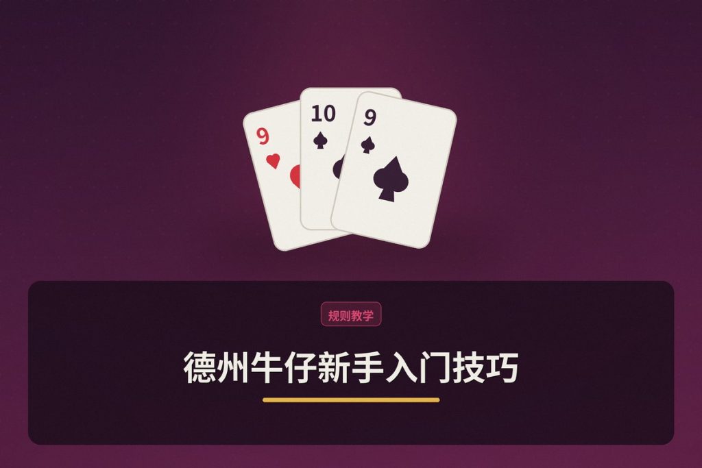 德州牛仔新手入门技巧：三个让打法更稳健的关键要点
