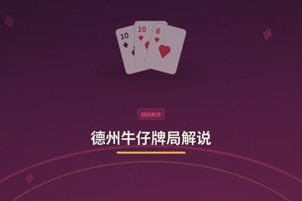 德州牛仔牌局解说：从新手到稳手的三个关键点