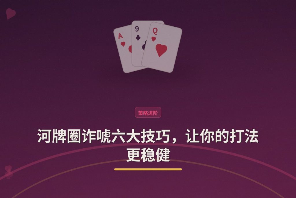 河牌圈诈唬六大技巧，让你的打法更稳健