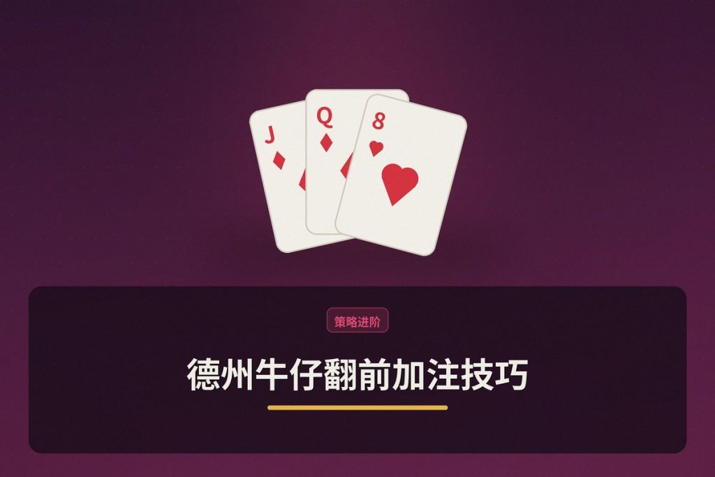 德州牛仔翻前加注技巧：三个让打法更稳的关键要点